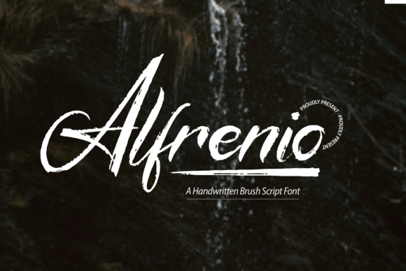 Alfrenio Typeface: A Brush Script for Editorial Design