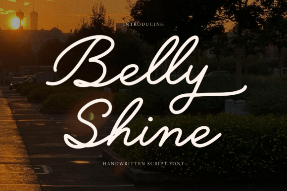 Belly Shine: A Handwritten Font for Editorial Design