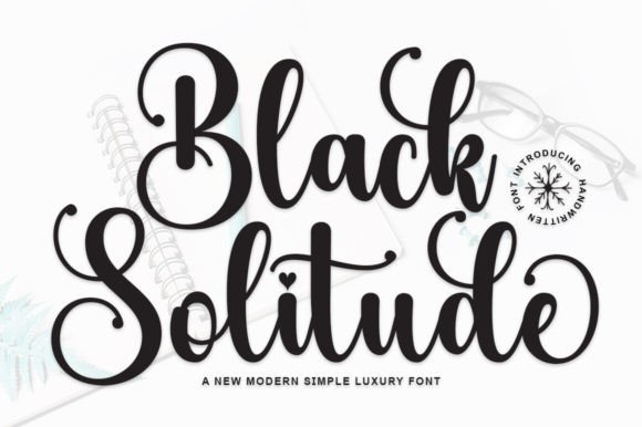 Black Solitude: A Handwritten Font for Branding