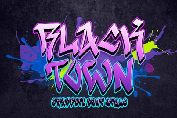 Black Town Font for Bold Brand Identity