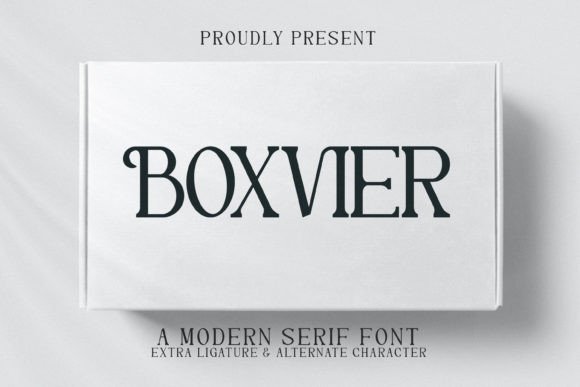 Boxvier: A Serif Font for Elegant Branding