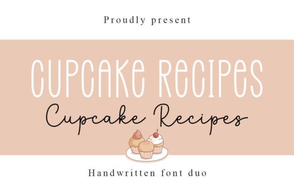 Cupcake Recipes Duo Font for Makers