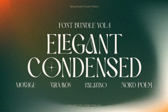 Elegant Condensed Bundle Vol IV: A Serif Typeface Review