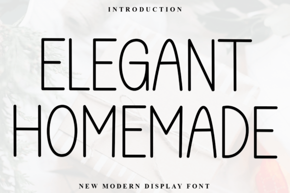 Elegant Homemade Font for Branding
