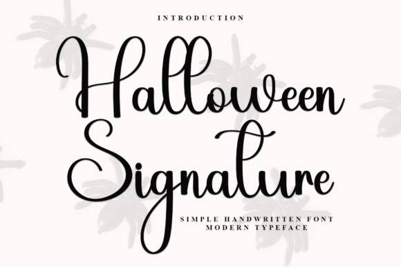 Halloween Signature: A Timeless Script Font for Editorial Design
