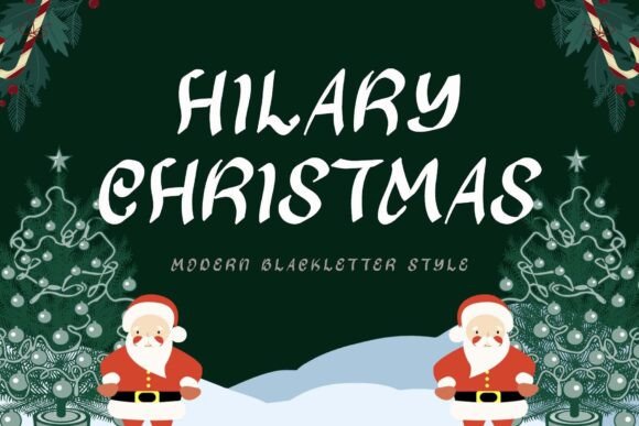 Hilary Christmas: A Script Font for Holiday Campaigns