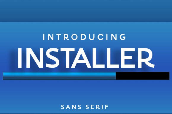 Installer Font: A Clean Typeface for Branding