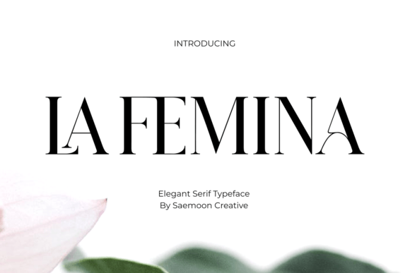La Femina Font: Elevating Web Design with Serif Elegance