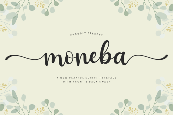 Moneba: A Script Font for Elegant Web Design