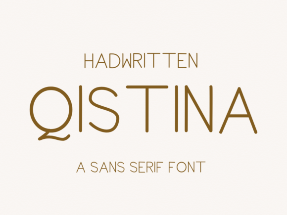 Qistina: A Refined Sans Serif Typeface for Elegant Branding