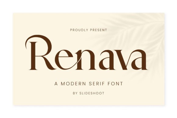 Renava: A Serif Font for Elegant Editorial Design