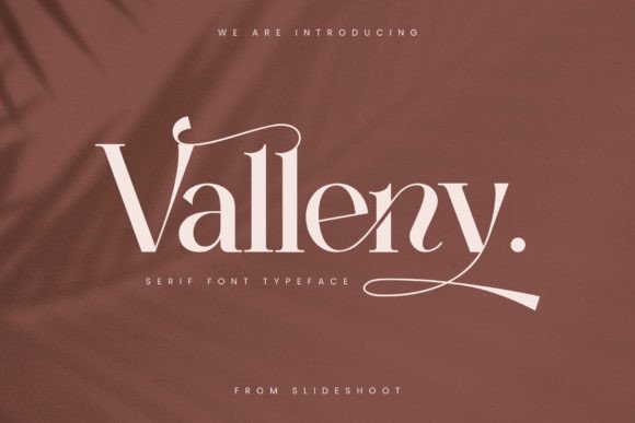 Valleny: A Refined Serif Typeface for Editorial Design