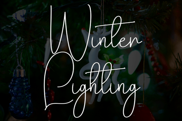 Winter Lighting: A Warm Script Font for Editorial Design